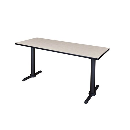 Cain Cain Training Tables, 60 W, 24 L, 29 H, Wood, Metal Top, Maple MTRCT6024PL